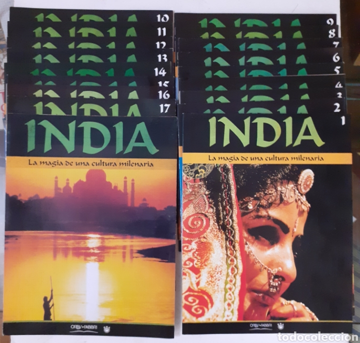 Otros Art&iacute;culos de Coleccionismo en Papel: 17 fasc&iacute;culos de India la magia de una cultura milenaria. Orbis-Fabri RBA.
