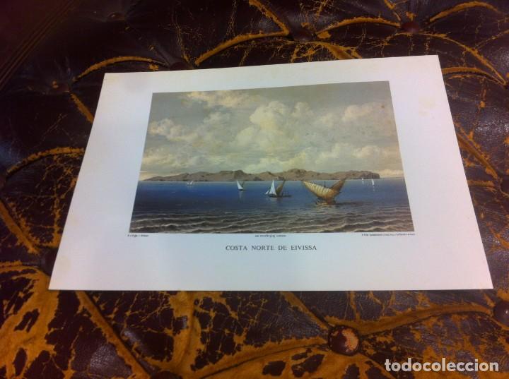 Outros artigos de papel: L&Aacute;MINA DE LAS ANTIGUAS PITIUSAS DE EL ARCHIDUQUE LUIS SALVADOR DE AUSTRIA. COSTA NORTE DE EIVISSA