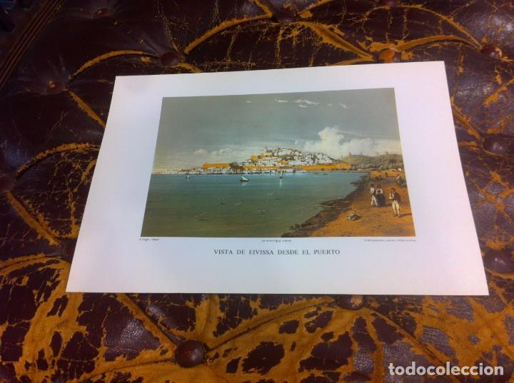 Outros artigos de papel: L&Aacute;MINA DE LAS ANTIGUAS PITIUSAS DE EL ARCHIDUQUE LUIS SALVADOR DE AUSTRIA. VISTA DE EIVISSA...