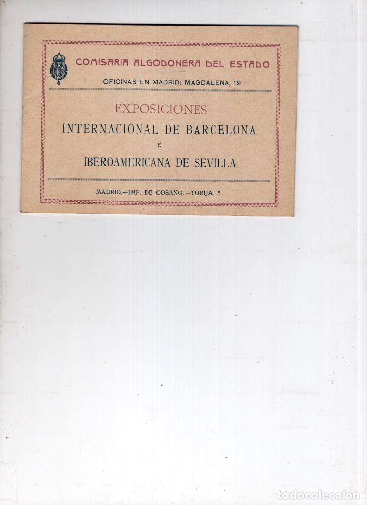 Otros Art&iacute;culos de Coleccionismo en Papel: Barcelona. Exposici&oacute;n Internacional1929. Comisaria Algodonera