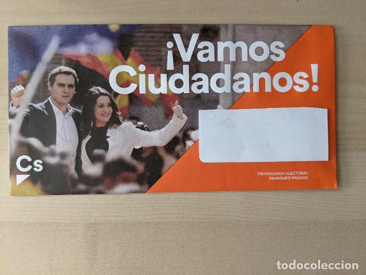 Collectionnisme Papier divers: PROPAGANDA ELECTORAL &rdquo;&iexcl;VAMOS CIUDADANOS!