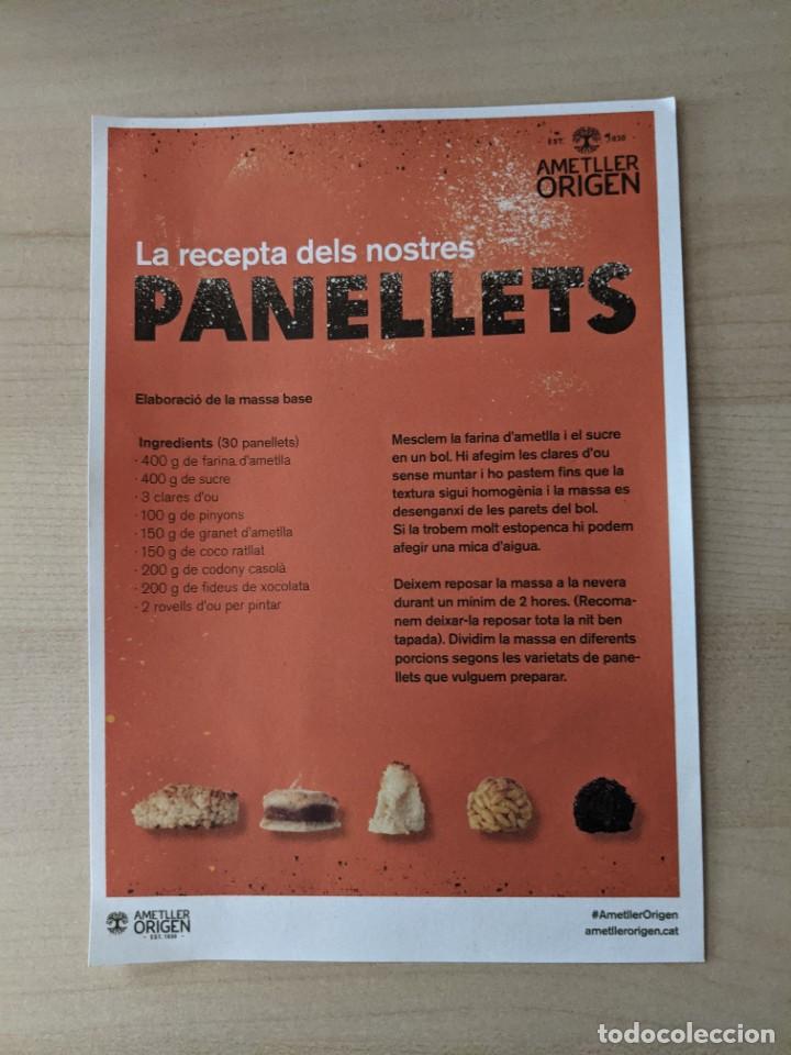 Paper Collecting Others: FOLLETO &rdquo;AMETLLER ORIGEN: LA RECEPTA DELS NOSTRES PANELLETS&rdquo;