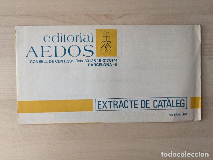 Collectionnisme Papier divers: FOLLETO &rdquo;EDITORIAL AEDOS, EXTRACTE DE CAT&Agrave;LEG&rdquo;