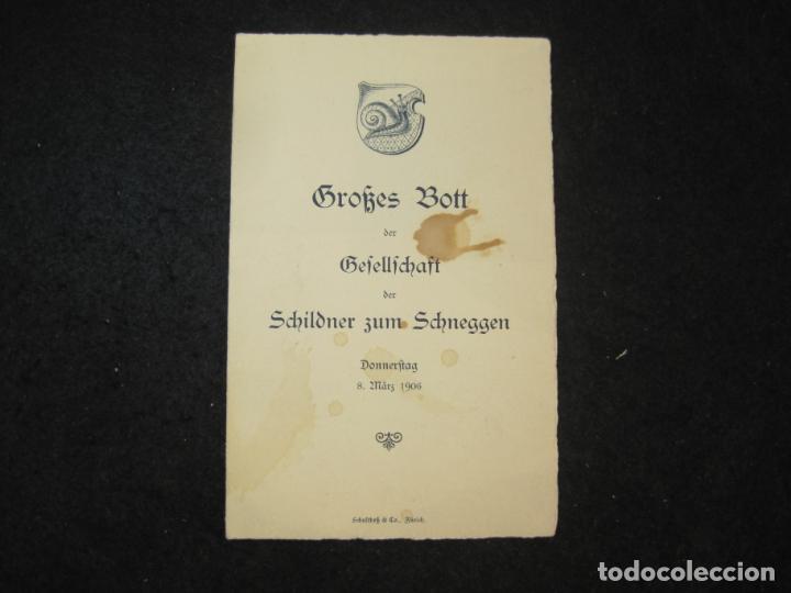 Paper Collecting Others: GROKES BOTT-MENU ANTIGUO-VER FOTOS-(K-3755)
