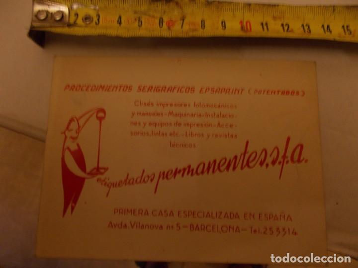 Outros artigos de papel: ANTIGUA ETIQUETA DE PROCEDIMIENTOS SERIGRAFICOS EPSAPRINT