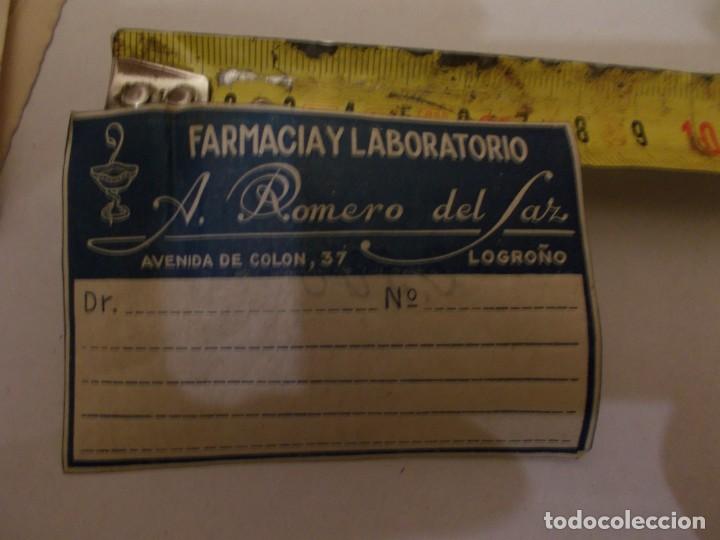 Paper Collecting Others: ANTIGUA ETIQUETA DE FARMACIA Y LABORATORIO LOGRO&Ntilde;O