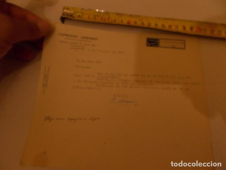 Paper Collecting Others: ANTIGUO PAPEL DE CIPRIANO ASENCIO 1952 CON ETIQUETA
