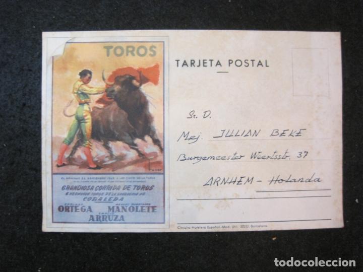 Otros Art&iacute;culos de Coleccionismo en Papel: GRANDIOSA CORRIDA DE TOROS-DOMINGO ORTEGA-MANOLETE-ARRUZA-VER FOTOS-(K-3861)