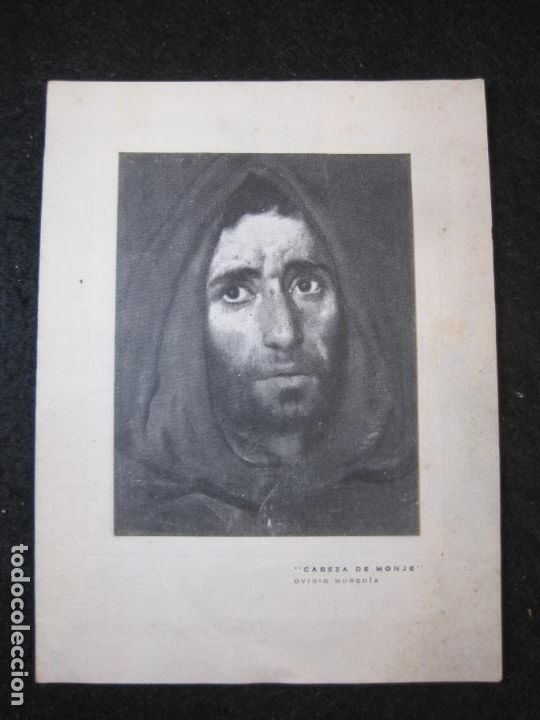 Otros Art&iacute;culos de Coleccionismo en Papel: CABEZA DE MONJE-OVIDIO MURGUIA-FELICITACION ANTIGUA DE NAVIDAD-VER FOTOS-(K-3865)