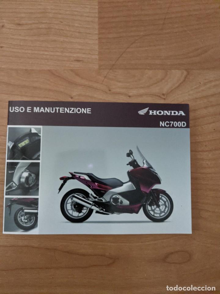 Otros Art&iacute;culos de Coleccionismo en Papel: USO E MANUTENZIONE HONDA NC700D