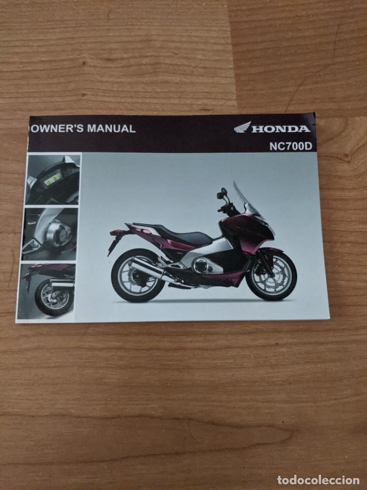 Otros Art&iacute;culos de Coleccionismo en Papel: OWNER'S MANUAL HONDA NC700D