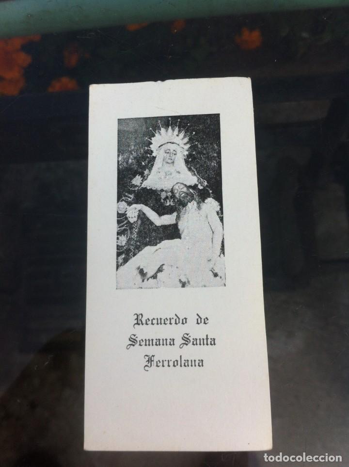Outros artigos de papel: ESTAMPITA. RECUERDO DE SEMANA SANTA FERROLANA. FERROL. 1976