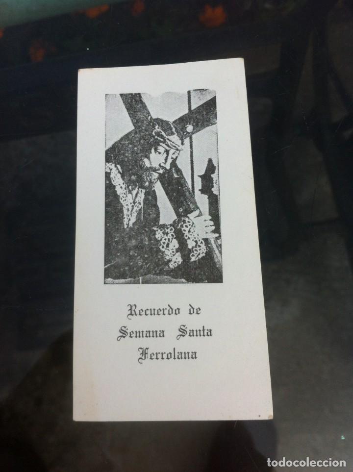 Outros artigos de papel: ESTAMPITA. RECUERDO DE SEMANA SANTA FERROLANA. FERROL. 1976