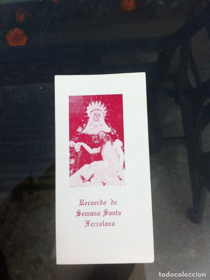 Outros artigos de papel: ESTAMPITA. RECUERDO DE SEMANA SANTA FERROLANA. FERROL.