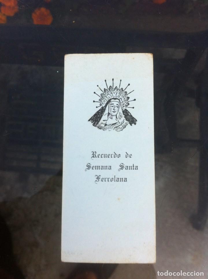 Outros artigos de papel: ESTAMPITA. RECUERDO DE SEMANA SANTA FERROLANA. FERROL. 1976