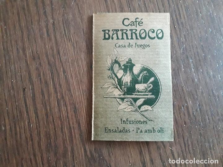 Otros Art&iacute;culos de Coleccionismo en Papel: tarjeta de visita de publicidad, caf&eacute; Barroco, casa de juegos, Palma de Mallorca.