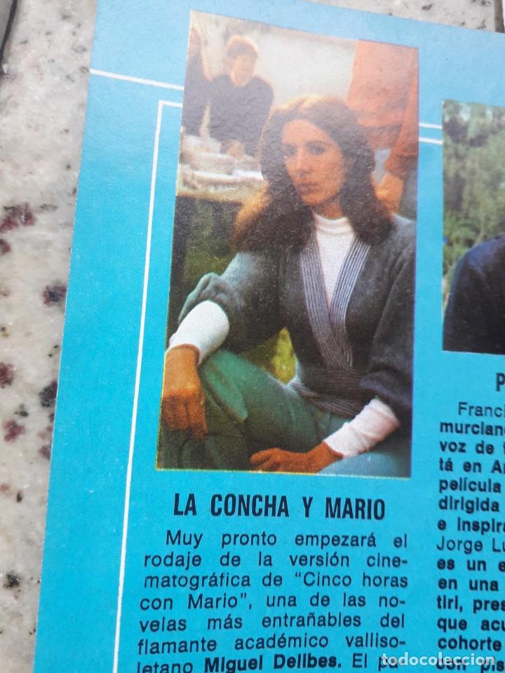Otros art&iacute;culos de coleccionismo en papel: CONCHA VELASCO COMIENZA EL RODAJE DE CINCO HORAS CON MARIO. RECORTE CAMBIO 16. JULIO 1975