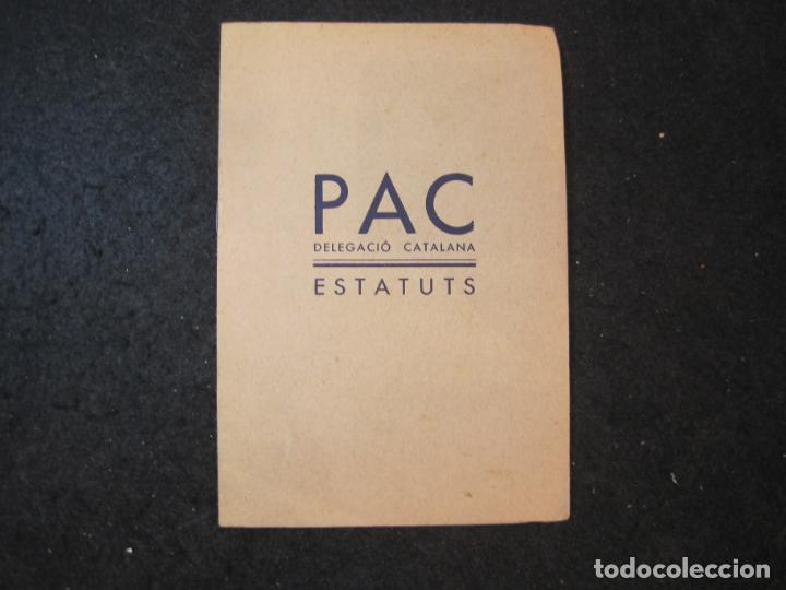 Sammelleidenschaft Andere Papierartikel: PAC-DELEGACIO CATALANA-ESTATUTS-ANY 1935-VER FOTOS-(K-3948)