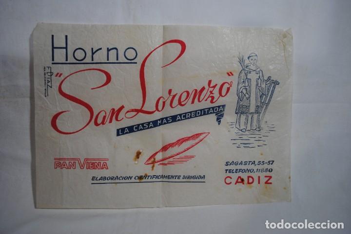 Sammelleidenschaft Andere Papierartikel: CADIZ, HORNO SAN LORENZO PAN VIENA .