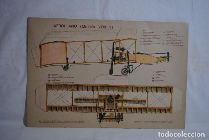 Paper Collecting Others: AEROPLANO MODELO VOISIN , LAMINA TROQUELADA .
