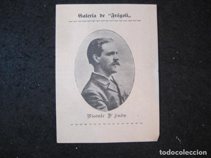 Sammelleidenschaft Andere Papierartikel: GALERIA DE FREGOLI-VICENTE D'INDY-VER FOTOS-(K-3997)