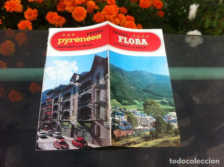 Outros artigos de papel: HOTEL FLORA. ANDORRA LA VELLA. HOTEL PYR&Eacute;N&Eacute;ES.