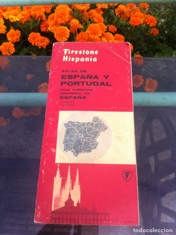 Collectionnisme Papier divers: ATLAS DE ESPA&Ntilde;A Y PORTUGAL. GU&Iacute;A TUR&Iacute;STICA RESUMIDA DE ESPA&Ntilde;A. FIRESTONE