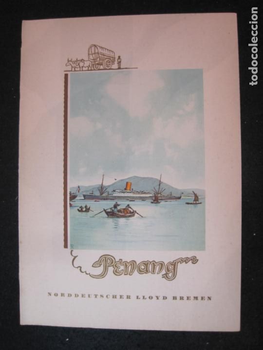 Otros Art&iacute;culos de Coleccionismo en Papel: VAPOR POSTDAM-NORDDEUTSCHER LLOYD BREMEN-A&Ntilde;O 1937-MENU ANTIGUO BARCO-VER FOTOS-(V-22.918)