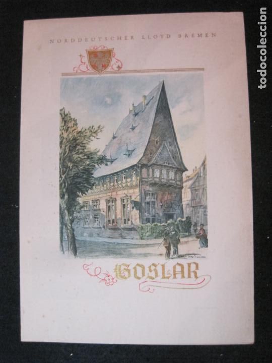 Otros Art&iacute;culos de Coleccionismo en Papel: VAPOR POSTDAM-NORDDEUTSCHER LLOYD BREMEN-A&Ntilde;O 1937-MENU ANTIGUO BARCO-VER FOTOS-(V-22.919)