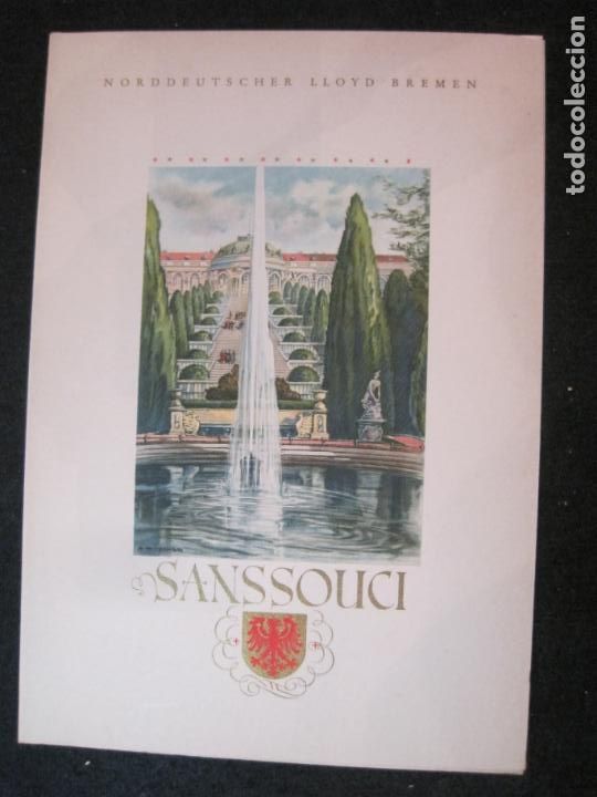 Otros Art&iacute;culos de Coleccionismo en Papel: VAPOR POSTDAM-NORDDEUTSCHER LLOYD BREMEN-A&Ntilde;O 1937-MENU ANTIGUO BARCO-VER FOTOS-(V-22.920)