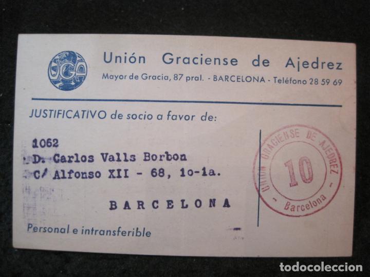 Sammelleidenschaft Andere Papierartikel: BARCELONA-UNION GRACIENSE DE AJEDREZ-CARNET SOCIO-A&Ntilde;OS 50-VER FOTOS-(83.659)