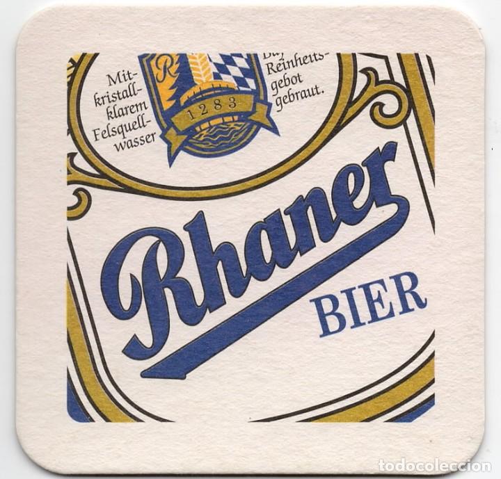 Paper Collecting Others: posavasos - rhaner - bier / cerveza - alemana -dibujo en dos lados-carton doble - cuadrado -ver foto
