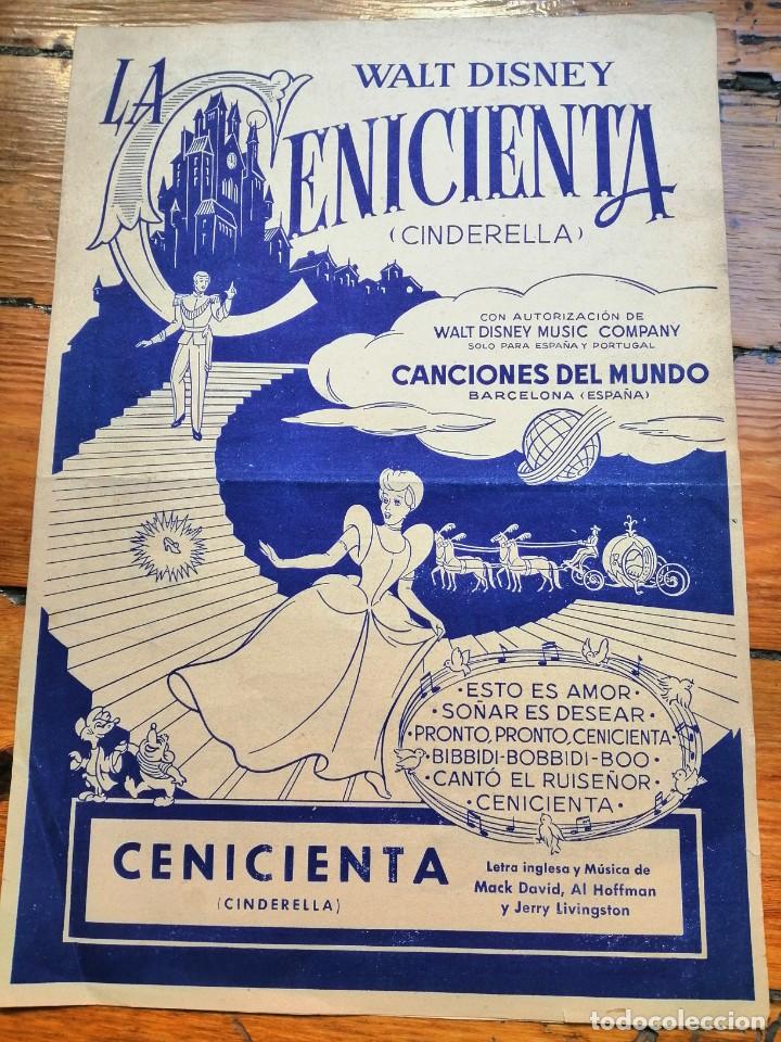Otros Art&iacute;culos de Coleccionismo en Papel: PARTITURA DE &rdquo;LA CENICIENTA&rdquo; DISNEY A&Ntilde;OS 50