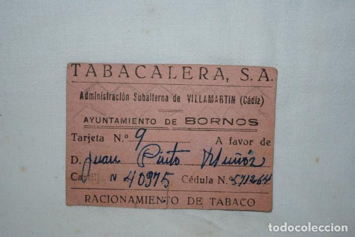 Otros art&iacute;culos de coleccionismo en papel: TABACALERA , S . A . RACIONAMIENTO DE TABACO