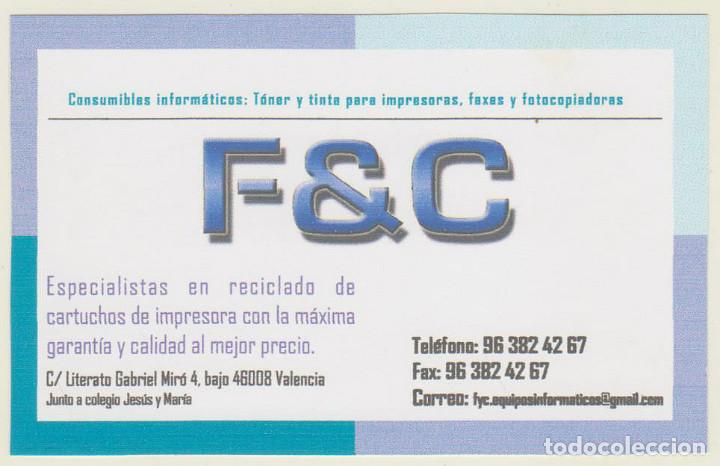 Otros art&iacute;culos de coleccionismo en papel: TARJETA - F & C - CONSUMIBLES INFORM&Aacute;TICOS - PERFECTO ESTADO