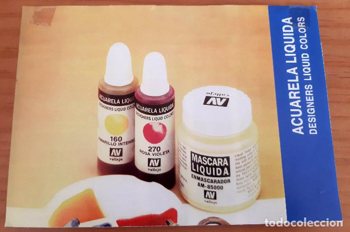 Otros art&iacute;culos de coleccionismo en papel: ACUARELA L&Iacute;QUIDA - CARTA DE COLORES