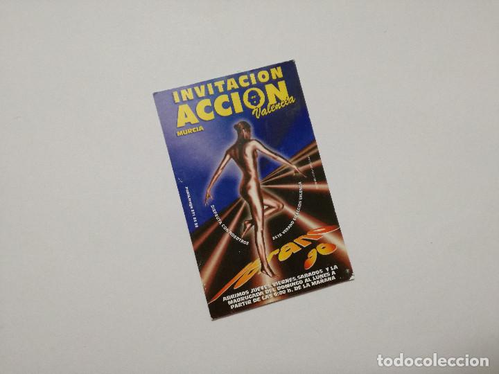 Otros Art&iacute;culos de Coleccionismo en Papel: FLYER ENTRADA INVITACION - DISCOTECA ACCION VALENCIA
