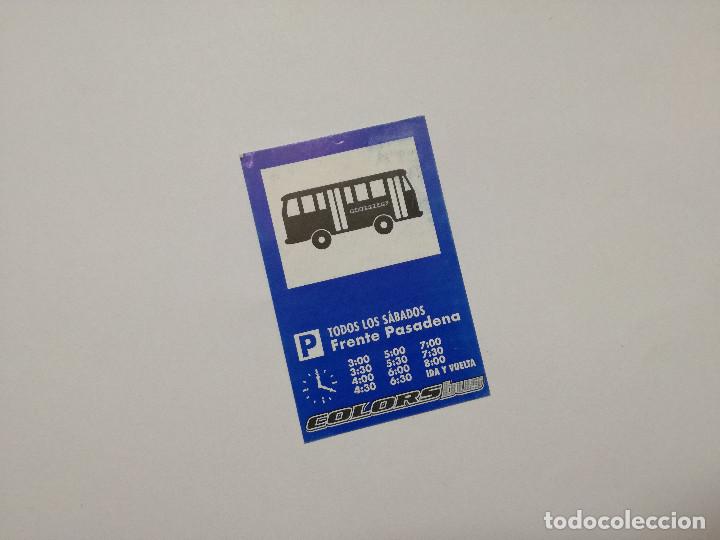 Otros Art&iacute;culos de Coleccionismo en Papel: FLYER ENTRADA INVITACION - DISCOTECA COLORS