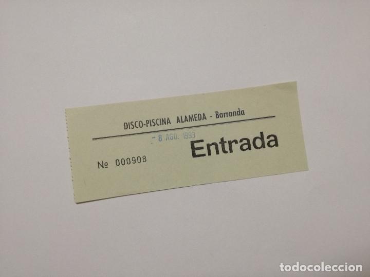 Otros Art&iacute;culos de Coleccionismo en Papel: FLYER ENTRADA INVITACION - DISCOTECA DISCO-PISCINA ALAMEDA