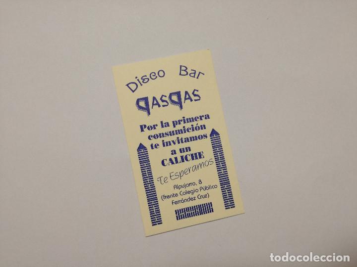 Otros Art&iacute;culos de Coleccionismo en Papel: FLYER ENTRADA INVITACION - DISCOTECA BAR GAS GAS
