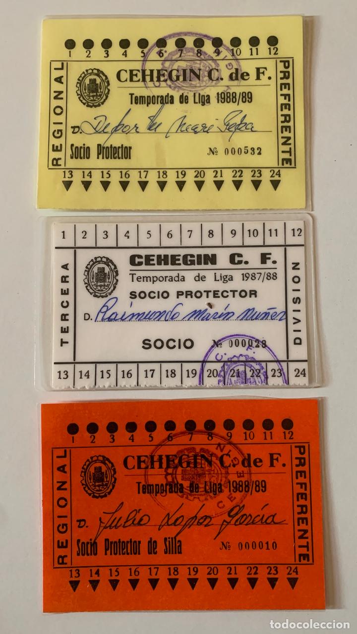 Otros art&iacute;culos de coleccionismo en papel: CARNET DE SOCIO, CEHEGIN CLUB DE FUTBOL, A&Ntilde;OS 80