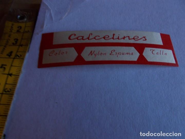 Paper Collecting Others: ETIQUETA DE CALCETINES A&Ntilde;OS 60,70