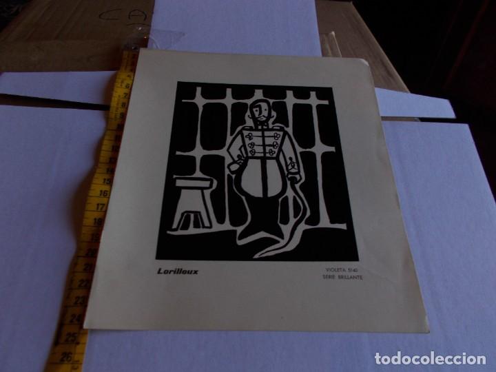 Paper Collecting Others: PRECIOSA CARTULINA DE UNA VIEJA IMPRENTA A&Ntilde;OS 50,60,ILUSTRADA,UNICA EN TC