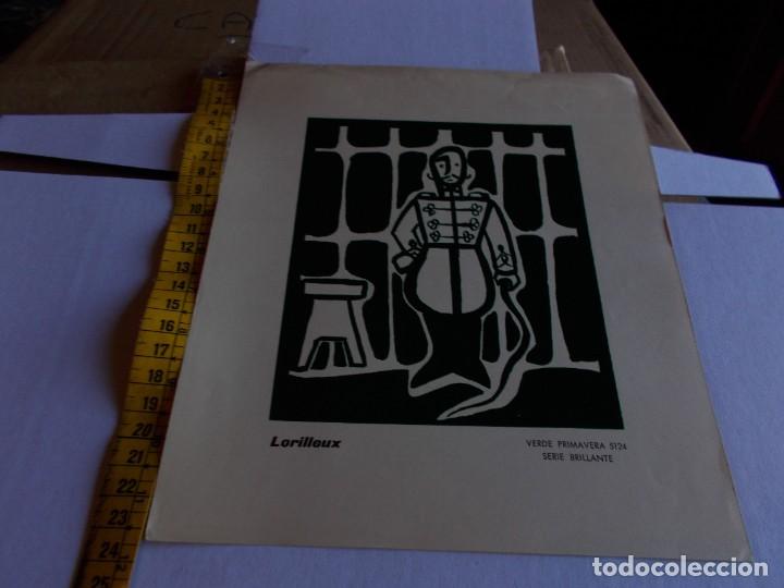 Paper Collecting Others: PRECIOSA CARTULINA DE UNA VIEJA IMPRENTA A&Ntilde;OS 50,60,ILUSTRADA,UNICA EN TC