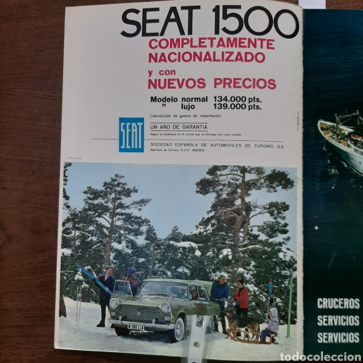 Outros artigos de papel: Publicidad automovil seat 1500 de 1964