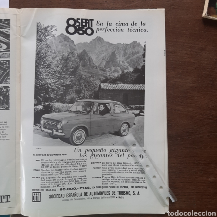 Outros artigos de papel: Publicidad automovil seat 850 de 1967