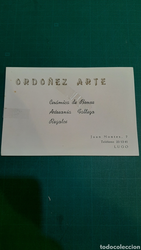 Paper Collecting Others: LUGO TARJETA ORDONEZ ARTE CER&Aacute;MICA BONXE ARTESAN&Iacute;A REGALOS