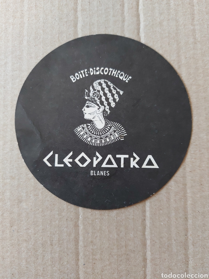 Otros Art&iacute;culos de Coleccionismo en Papel: 9 cm Manchado Posavasos Cart&oacute;n Boite Discotheque Discoteca Cleopatra Blanes Gerona Club Local .