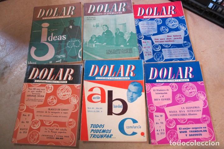 Altri oggetti di carta: DOLAR. LE ENSE&Ntilde;ARA A VIVIR Y A TRIUNFAR. 6 N&ordm; 91, 89, 87, 86, 82, 79