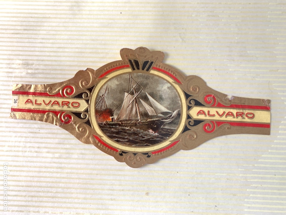 Otros Art&iacute;culos de Coleccionismo en Papel: 2 Vitolas &Aacute;lvaro-serie: guerra civil Estados Unidos